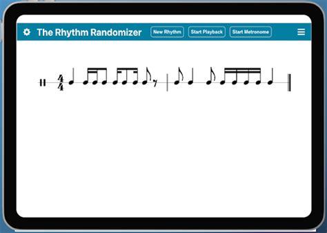 rhythm randomizer|online rhythm generator.